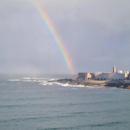 Piso 2 En Primera Linea De La Playa De Riazor 아파트 *
