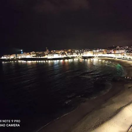 아파트 Piso 2 En Primera Linea De La Playa De Riazor