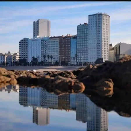 Piso 2 En Primera Linea De La Playa De Riazor 아파트 *